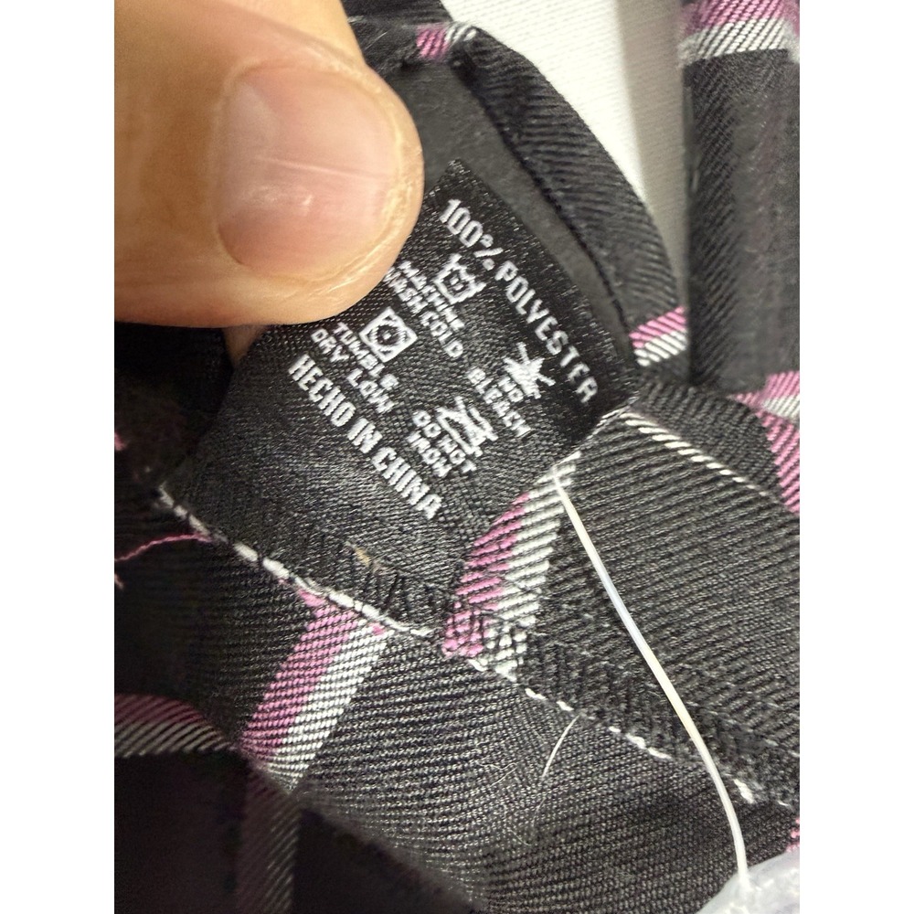 Dixxon Electric Snap-On Breast Cancer Awareness Flannel Shirt Limited Edition XL - Picture 6 of 9